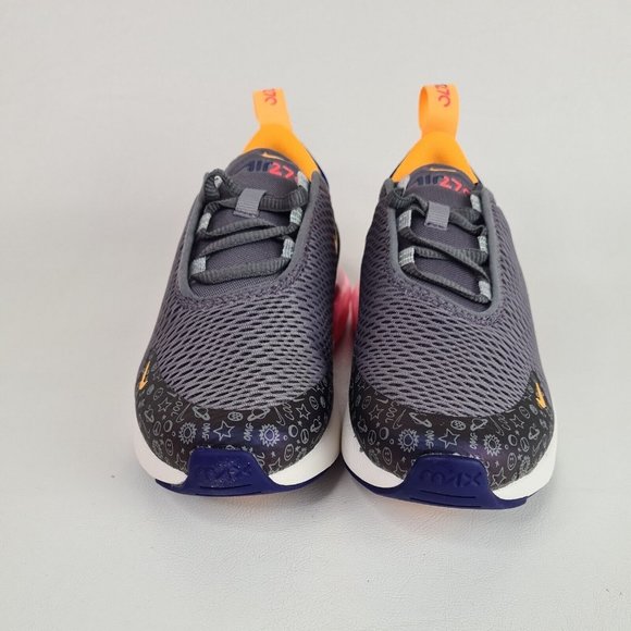 Nike Air Max 270 PS Grey Purple Little Kids Shoes Running - Picture 4 of 13